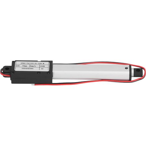 Micro actionneur linéaire électrique télescopique, Mini petit mouvement 150N, course de 3 pouces, DC24V 4 mm/s pour ouvre-fenêtre