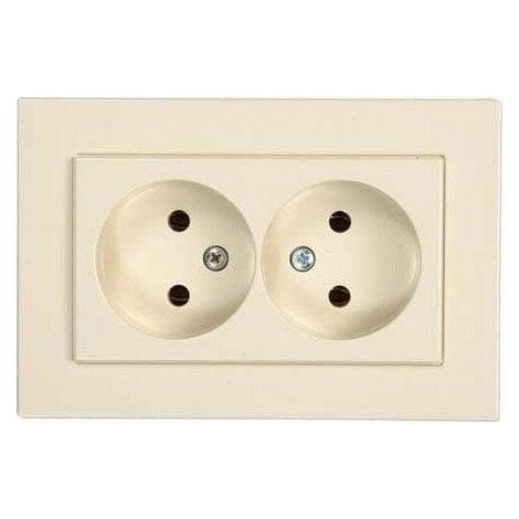 Harry Potter XP500 prise électrique double beige 16A 250V