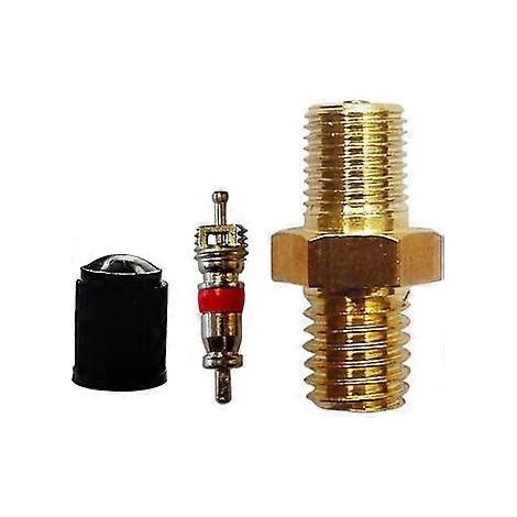 Valve à vis M8x1 en laiton, pour compresseur d'air, réservoir de remplissage, embout hexagonal, valve de pneu, adaptateur de valve avec joint torique, valve à visser (1/5)