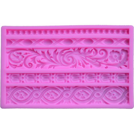 Moules en silicone pour bordure de gâteau baroque à faire soi-même, style européen, outils de décoration. (1/5)