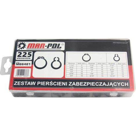 Jeu de 225 bagues de verrouillage externes (1/3)