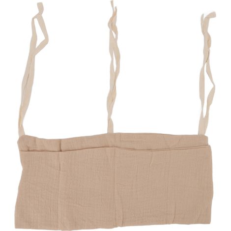 Pochette de rangement ajustable pour lit bébé, 2 poches, porte-accessoires pour jouets, couleur kaki (1/5)