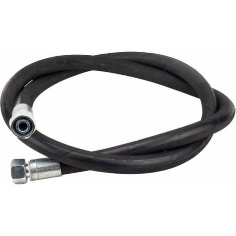 Lem Select – Flexible hydraulique 2SN 3/8' – Raccords droits femelle DIN 24° DKOL12 (18x1,5) – Longueur 1000 mm – Résistance et flexibilité élevées