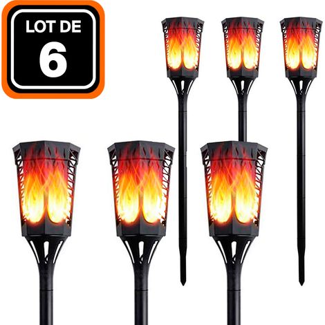 6ER-PACK SOLARFLAMMEN DÄMMERUNGSSENSOR LED 35 LUMEN (1/5)
