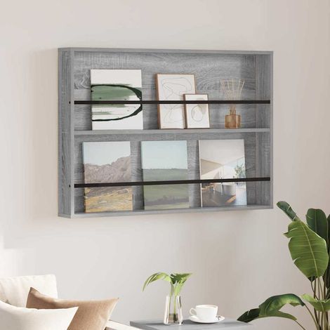 Magazinregal Graues Sonoma 100 x 12 x 70 cm Holzwerkstoff