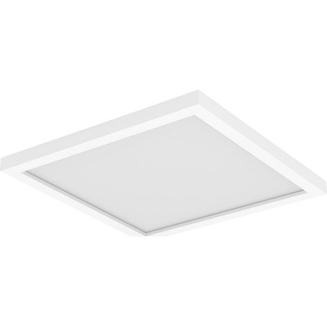 Philips Hue Aurelle Plafonnier Carré Petit (Blanc) Lumière blanche chaude à froide - White Ambiance (1/5)