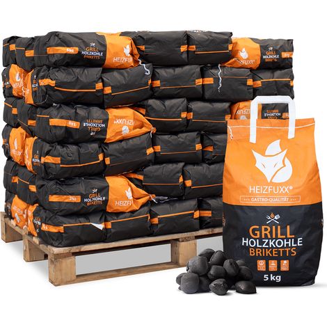 Heizfuxx Grillbriketts 5kg x 60 Sack 300kg 60er