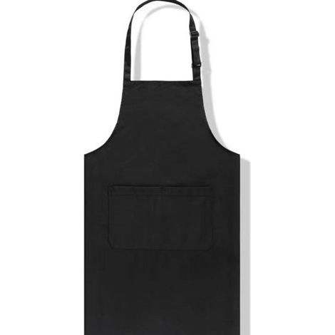 Tablier de cuisine professionnel unisexe avec boucle réglable et design pratique pour cuisine pâtisserie barbecue et travaux manuels couleur noire (1/5)