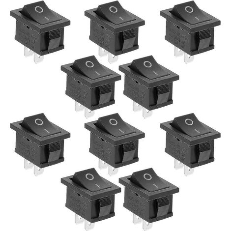 10 Pcs Boat Switch Mini Rocker Small Switch Lighted Switch Push Switch Ys Switch The Switch (1/5)