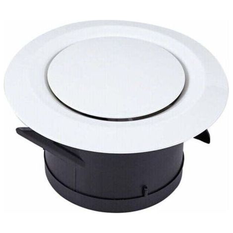VMC mouth Ø100 mm – Round adjustable ventilation grille in ABS – For extraction and insufflation of air – Easy installation without tools (1/5)