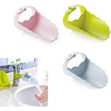 YMYNY Rallonge de robinet pour enfant, paquet de 3 rallonges de robinet d'évier pour main d'enfant, évier de salle de bain pour bébés et enfants, solution de lavage des mains amusante (1/5)
