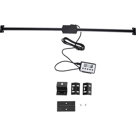 Accessoire pour machines-outils : échelle numérique 0-600 en alliage d'aluminium avec moniteur externe, livrée sans pile. (1/5)