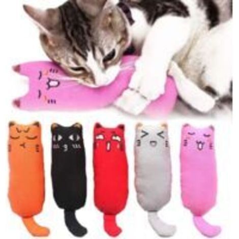 Catnip Chew Toy, 5 Pieces, Bite-Resistant Cat Chew Toy, Cartoon Mouse Filled with Catnip, Cat Teething Chew Toy (1/5)