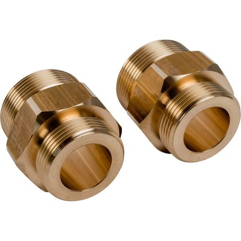 Wolf Doppelnippel G 1 1/4 - G 1 1/2" Satz a 2 Stück, 9147599