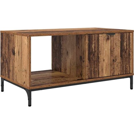 Maison Exclusive - Couchtisch mit Schubladen Altholz 90 x 49 x 46