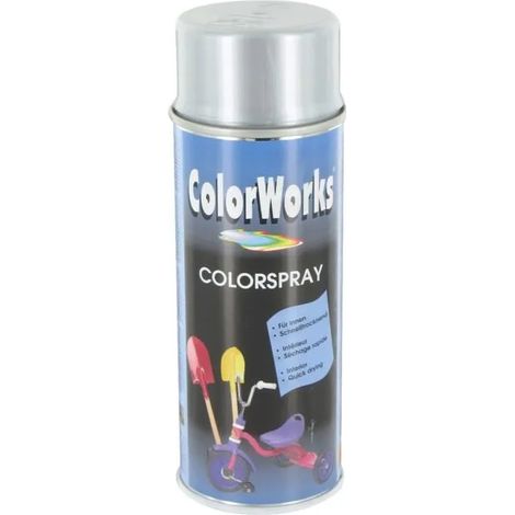 Vernice colorworks aluminum metallic finish asciugatura rapida adesione
