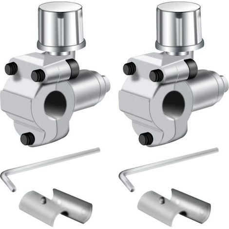 2 Pièces Kits de valve de perçage BPV-31 Valve de robinet de réfrigérateur compatible avec tuyau de tuyau de diamètre extérieur 1/4", 5/16", 3/8" pour climatiseurs HVAC