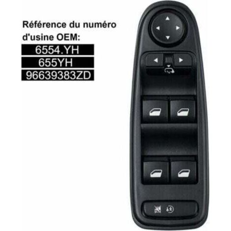 Commande de lève-vitre C4 Picasso 6554.YH Bouton de commande de lève-vitre pour Citroën C4 Grand Picasso (1/5)