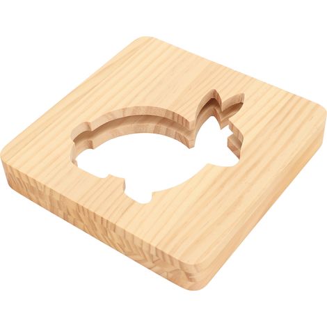 Lampe de table à thème animalier, nouveau produit, veilleuse lapin artisanale en bois massif ajouré, cadeau original. (1/5)
