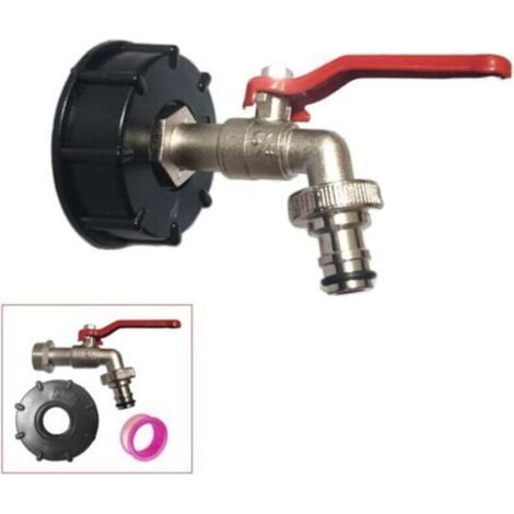 Raccord cuve eau S60X6 - Robinet alliage de zinc 16 mm (1/3)