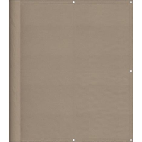 Écran de balcon taupe 120x800 100% polyester oxford (1/5)