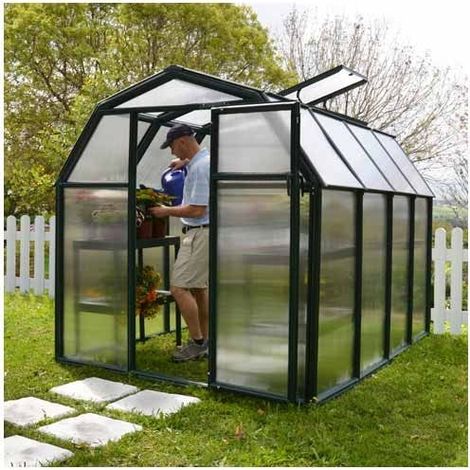 Serre de jardin en polycarbonate Rion Eco Grow 5,36 m², Ancrage au sol Oui (1/5)