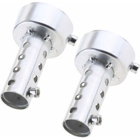 Silencieux D Échappement - Acier Inoxydable 48 mm - Universel Moto - Réducteur De Bruit Profond - 2 Pièces (1/5)