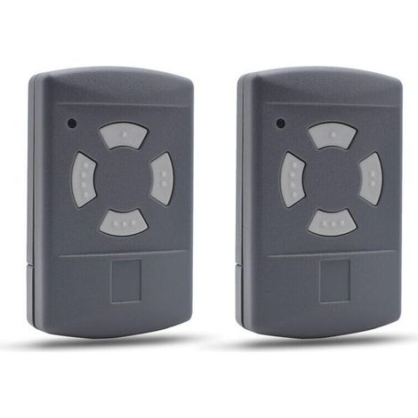 Télécommande Compatible pour Porte de Garage HORMANN 40,685MHz HSE2 HSM4 HSM2 HSE4 HS2 HS4 Bouton Gris (Lot de 2) (1/4)