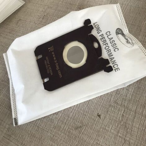 Applicable Lot de 10 sacs à poussière en tissu pour aspirateur Electrolux S-Bag AEG GR201 Philips FC8021 E201 E201B Long Performance (1/3)