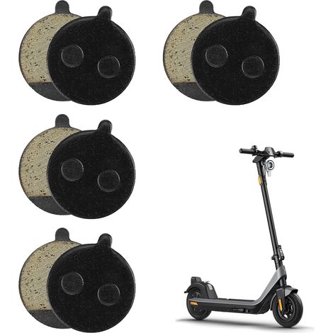 Pack de 8 Plaquettes de Frein à Disque Semi-Métalliques Universelles, Trottinette Électrique Brake Lining Pads Compatibles avec Scooters Électriques et Vélos VTT Haute Performance Fiabilité (8 PCS) (1/5)