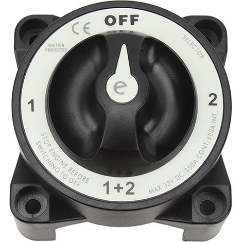 Interrupteur Coupe-Batterie Marin 350A Robustesse 4 Positions Déconnecteur de Batterie pour Caravane Yacht 32V (1/5)