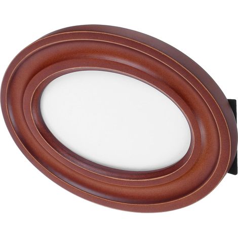 Cadre Photo Ovale en Bois Naturel Cadre Photo Décoratif Multiusage Robuste et Élégant pour Décoration Maison ou Présentation de Mariage (1/5)