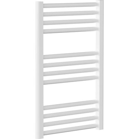 Sèche-serviette Mahana Droit 500 X 1775 NF raccordement central - Blanc - Thermador