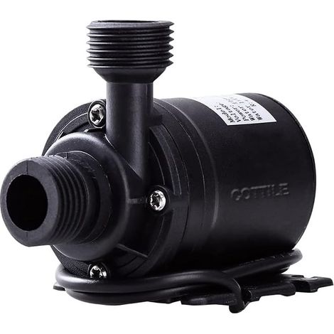 Bomba sumergible sin escobillas de 12 V CC, 800 l/hora y 5 m de longitud, apta para sistemas de circulación de agua y energía solar. (1/5)