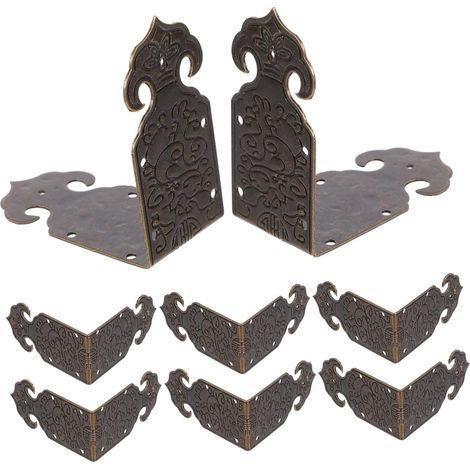 Lot de 8 protections d'angle vintage en cuivre – Design élégant (1/5)