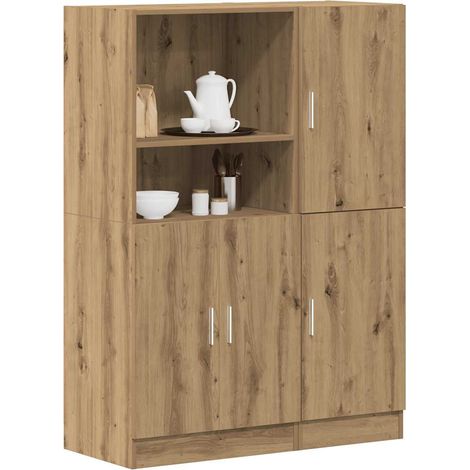 2-tlg. Küchenschrank-Set Artisan-Eiche Holzwerkstoff