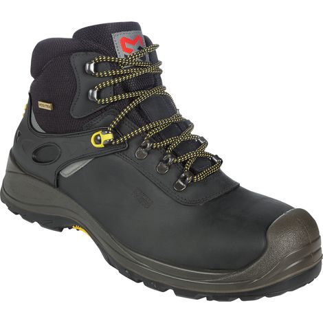 Würth Modyf – Chaussures de sécurité S3 HRO WR SRC Hydro Modytex montantes noires 45 – Coque composite, semelle Vibram SRC, imperméables, respirantes