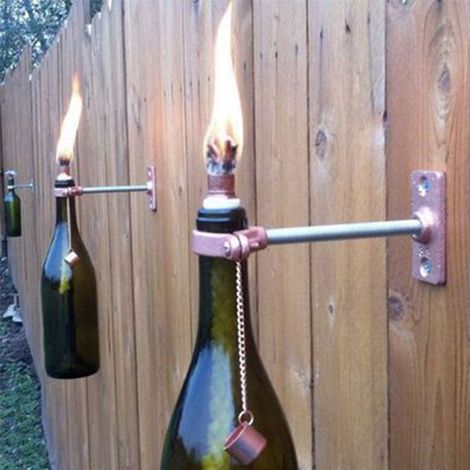 12 mèches en fibre de verre pour torches Tiki, éclairage extérieur et lanternes de jardin (1/4)