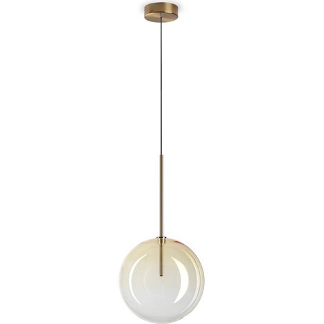 Ideal Lux Sospensione Moderna Equinoxe 1 Luce G4 Cromo Metallo Vetro