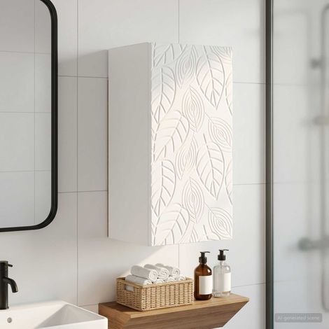 vidaXL Armario de pared para baño DELFT Blanco 30 x 31 x 59 cm (1/5)