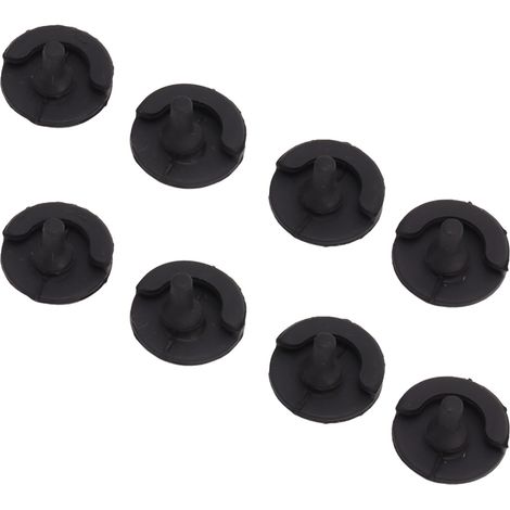 Lot de 8 pieds en silicone anti-rayures, ronds et isolants thermiques pour friteuse et poêle à frire/barbecue. (1/5)