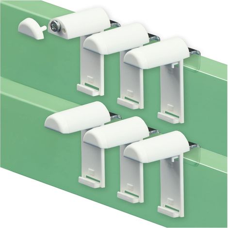 6er-Pack Gardinenstangenhalterung Größe F030, Einzelhalterung für Gardinenstangenbefestigung (1/5)