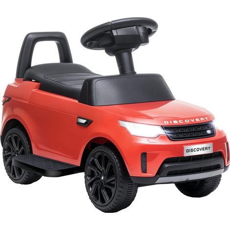 Voiture électrique Land Rover sous sous licence, 6 V, à pousser, vitesse de 3 km/h, rouge. Voiture électrique pour enfant, offrant une expérience de conduite sécurisée et amusante, adapté aux enfants.