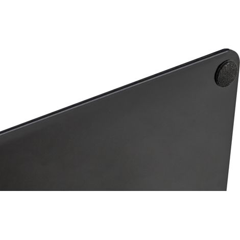 MEUBLIV Mesa de comedor cuadrada 60x60 cm negra, efecto mármol, para 2-4 personas (1/5)