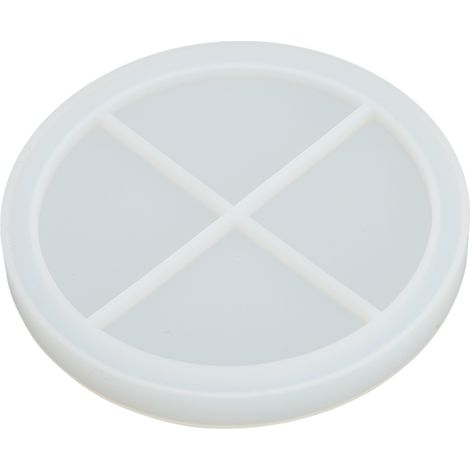 Moule à savon en silicone rond, réutilisable et lavable, pour fabrication DIY d'aromathérapie, forme douce et flexible, moule à savon artisanal, facile à démouler, lot de 1, usage créatif. (1/5)