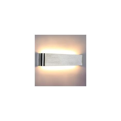 Brossé Argent Blanc Chaud , Applique Murale Intérieure LED Lampe Murale Chambre 18W 40cm 3000K Luminaire Mural Moderne IP44 pour Salon Escalier Couloir Hôtel Hall d'Entrée (1/5)