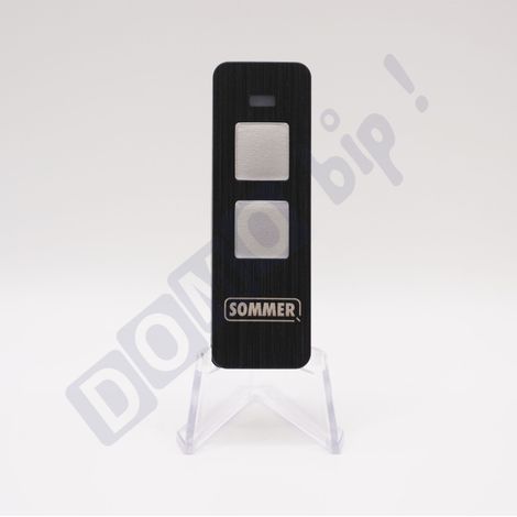 Sommer – Télécommande 2 canaux S10019 pour portails et portes de garage – Fréquence 868 MHz – Technologie SOMloq2 – Portée jusqu'à 140 m