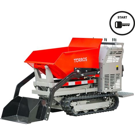 Torros – Brouette motorisée 500kg – Élévateur ciseaux 1,4m – Moteur LONCIN 9CH – Chenilles pour sols lourds – HRS500HSE (1/5)