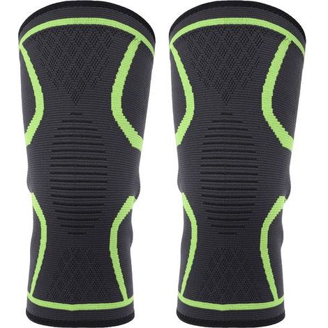 Genouillère de Sport Élastique pour Fitness, Course et Cyclisme - Noir (1/5)