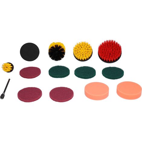 Nettoyant Brosse Perceuse 14 Pièces Set Balais Rotatifs Écologiques pour Salle de Bains, Cuisine, Carrelage, Brosse de Nettoyage pour Mèche, Kit Ménager (1/5)